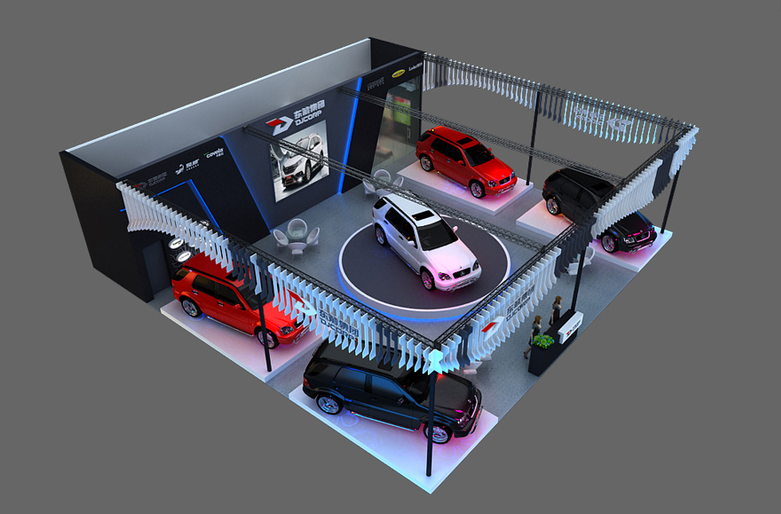 东箭展览展示展台3D模型下载