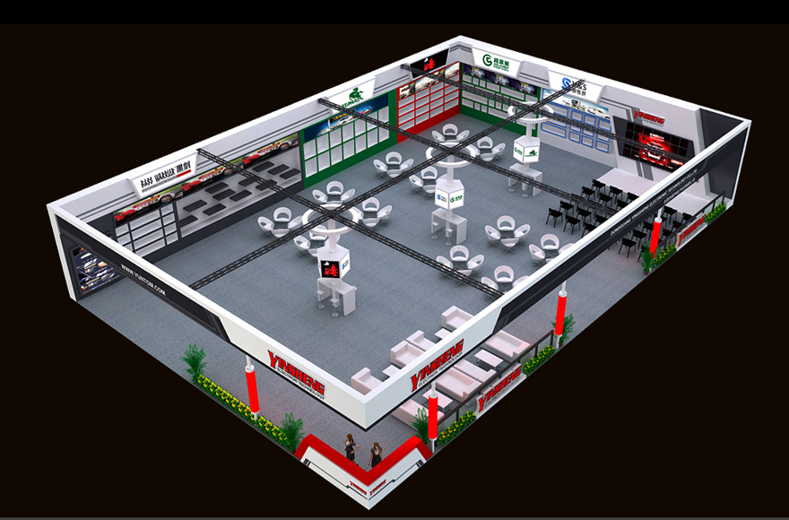 银声3DMAX展览展台模型